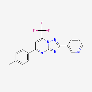 5-(4-methylphenyl)-2-(3-pyridinyl)-7-(trifluoromethyl)[1,2,4]triazolo[1,5-a]pyrimidine