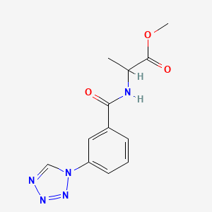 methyl N-[3-(1H-tetrazol-1-yl)benzoyl]alaninate