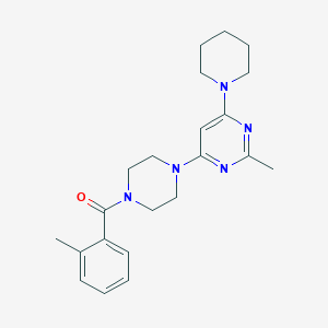 2-Methyl-4-[4-(2-methylbenzoyl)piperazin-1-YL]-6-(piperidin-1-YL)pyrimidine