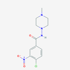 4-chloro-3-nitro-N-(4-methyl-1-piperazinyl)benzamide