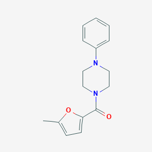 molecular formula C16H18N2O2 B448342 1-(5-Methyl-2-furoyl)-4-phenylpiperazine 