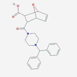 3-[(4-Benzhydryl-1-piperazinyl)carbonyl]-7-oxabicyclo[2.2.1]hept-5-ene-2-carboxylic acid