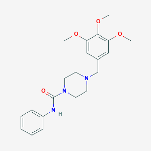 N-Phenyl-4-(3,4,5-trimethoxybenzyl)tetrahydro-1(2H)-pyrazinecarboxamide