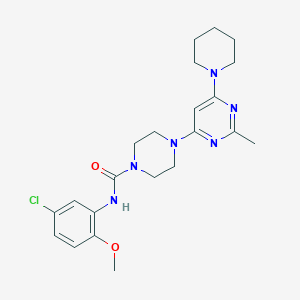 N-(5-Chloro-2-methoxyphenyl)-4-[2-methyl-6-(piperidin-1-YL)pyrimidin-4-YL]piperazine-1-carboxamide