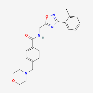 N-{[3-(2-methylphenyl)-1,2,4-oxadiazol-5-yl]methyl}-4-(4-morpholinylmethyl)benzamide