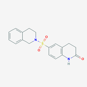 6-(3,4-dihydro-1H-isoquinolin-2-ylsulfonyl)-3,4-dihydro-1H-quinolin-2-one