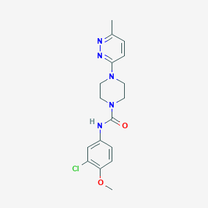 N-(3-chloro-4-methoxyphenyl)-4-(6-methyl-3-pyridazinyl)-1-piperazinecarboxamide