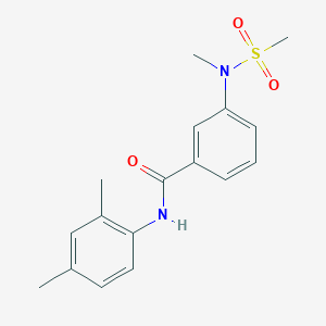 molecular formula C17H20N2O3S B4483533 N-(2,4-dimethylphenyl)-3-[methyl(methylsulfonyl)amino]benzamide 