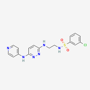 3-chloro-N-(2-{[6-(4-pyridinylamino)-3-pyridazinyl]amino}ethyl)benzenesulfonamide