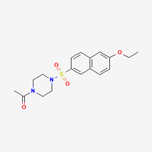 1-acetyl-4-[(6-ethoxy-2-naphthyl)sulfonyl]piperazine