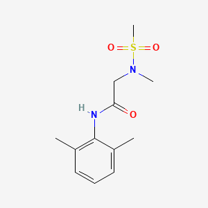 N-(2,6-dimethylphenyl)-2-[methyl(methylsulfonyl)amino]acetamide