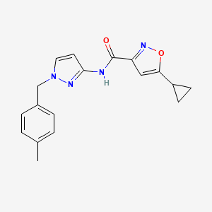 5-cyclopropyl-N-[1-(4-methylbenzyl)-1H-pyrazol-3-yl]-3-isoxazolecarboxamide