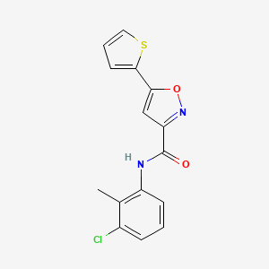 N-(3-chloro-2-methylphenyl)-5-(2-thienyl)-3-isoxazolecarboxamide