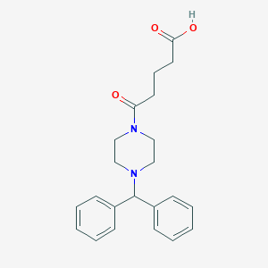 molecular formula C22H26N2O3 B448359 5-(4-苯甲基哌嗪-1-基)-5-氧代戊酸 CAS No. 354551-52-3