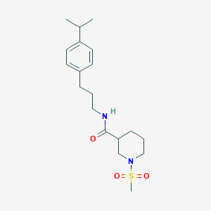 1-METHANESULFONYL-N-{3-[4-(PROPAN-2-YL)PHENYL]PROPYL}PIPERIDINE-3-CARBOXAMIDE