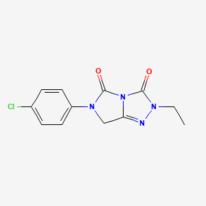 6-(4-chlorophenyl)-2-ethyl-6,7-dihydro-3H-imidazo[5,1-c][1,2,4]triazole-3,5(2H)-dione