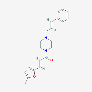 molecular formula C21H24N2O2 B448361 1-Cinnamyl-4-[3-(5-methyl-2-furyl)acryloyl]piperazine 