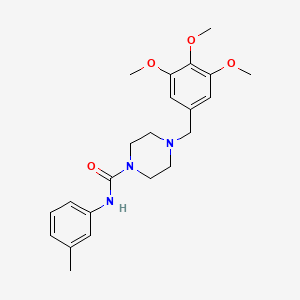 N-(3-methylphenyl)-4-(3,4,5-trimethoxybenzyl)-1-piperazinecarboxamide