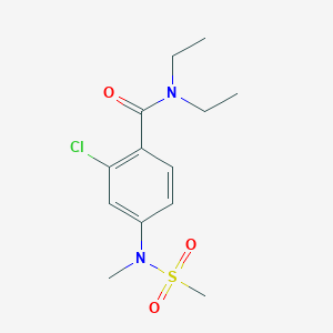 2-CHLORO-N,N-DIETHYL-4-(N-METHYLMETHANESULFONAMIDO)BENZAMIDE