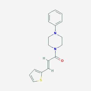 molecular formula C17H18N2OS B448362 1-Phenyl-4-[3-(2-thienyl)acryloyl]piperazine CAS No. 116557-96-1
