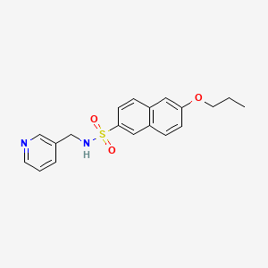 [(6-Propoxy(2-naphthyl))sulfonyl](3-pyridylmethyl)amine