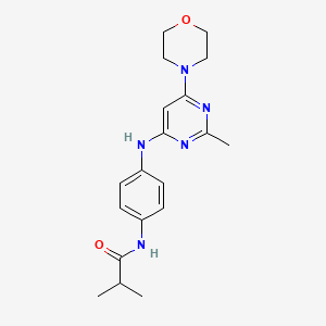 2-METHYL-N-(4-{[2-METHYL-6-(MORPHOLIN-4-YL)PYRIMIDIN-4-YL]AMINO}PHENYL)PROPANAMIDE