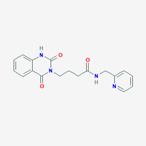 4-(2-hydroxy-4-oxoquinazolin-3(4H)-yl)-N-(pyridin-2-ylmethyl)butanamide