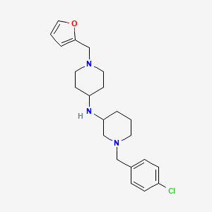 1-(4-chlorobenzyl)-N-[1-(2-furylmethyl)-4-piperidinyl]-3-piperidinamine