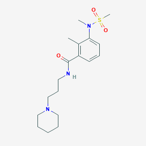 2-METHYL-3-(N-METHYLMETHANESULFONAMIDO)-N-[3-(PIPERIDIN-1-YL)PROPYL]BENZAMIDE