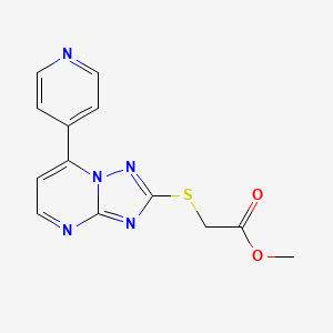 methyl 2-{[7-(4-pyridyl)[1,2,4]triazolo[1,5-a]pyrimidin-2-yl]sulfanyl}acetate