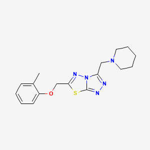 6-[(2-methylphenoxy)methyl]-3-(1-piperidinylmethyl)[1,2,4]triazolo[3,4-b][1,3,4]thiadiazole