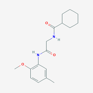 N-{2-[(2-methoxy-5-methylphenyl)amino]-2-oxoethyl}cyclohexanecarboxamide