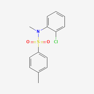 molecular formula C14H14ClNO2S B4483685 N-(2-chlorophenyl)-N,4-dimethylbenzenesulfonamide 