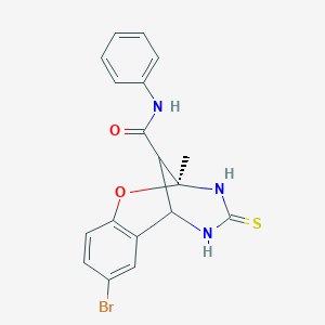 (2S)-8-bromo-2-methyl-N-phenyl-4-thioxo-3,4,5,6-tetrahydro-2H-2,6-methano-1,3,5-benzoxadiazocine-11-carboxamide
