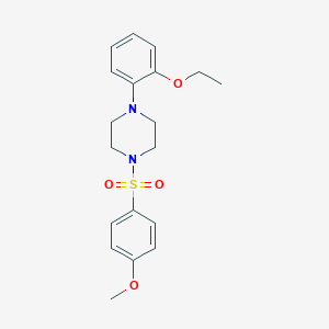 molecular formula C19H24N2O4S B448371 1-(2-Ethoxyphenyl)-4-[(4-methoxyphenyl)sulfonyl]piperazine CAS No. 332389-13-6