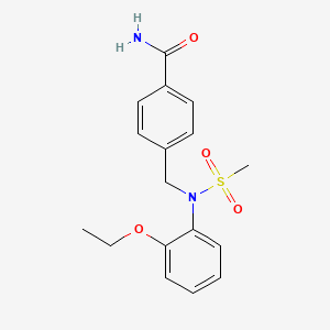 4-{[N-(2-ETHOXYPHENYL)METHANESULFONAMIDO]METHYL}BENZAMIDE