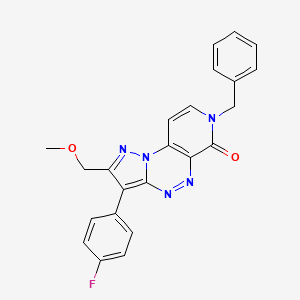 7-benzyl-3-(4-fluorophenyl)-2-(methoxymethyl)pyrazolo[5,1-c]pyrido[4,3-e][1,2,4]triazin-6(7H)-one