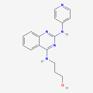 3-{[2-(4-pyridinylamino)-4-quinazolinyl]amino}-1-propanol