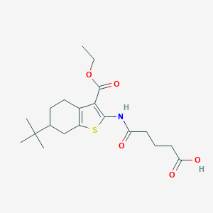 5-{[6-Tert-butyl-3-(ethoxycarbonyl)-4,5,6,7-tetrahydro-1-benzothien-2-yl]amino}-5-oxopentanoic acid