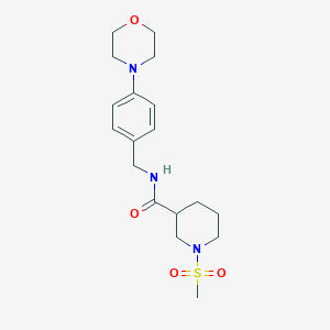 1-METHANESULFONYL-N-{[4-(MORPHOLIN-4-YL)PHENYL]METHYL}PIPERIDINE-3-CARBOXAMIDE