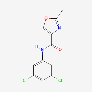 molecular formula C11H8Cl2N2O2 B4483768 N-(3,5-dichlorophenyl)-2-methyl-1,3-oxazole-4-carboxamide 