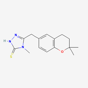 5-[(2,2-dimethyl-3,4-dihydro-2H-chromen-6-yl)methyl]-4-methyl-4H-1,2,4-triazole-3-thiol