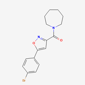 1-{[5-(4-bromophenyl)-3-isoxazolyl]carbonyl}azepane