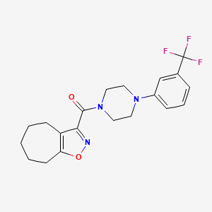 3-({4-[3-(trifluoromethyl)phenyl]-1-piperazinyl}carbonyl)-5,6,7,8-tetrahydro-4H-cyclohepta[d]isoxazole