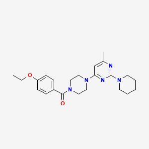 4-[4-(4-Ethoxybenzoyl)piperazin-1-YL]-6-methyl-2-(piperidin-1-YL)pyrimidine