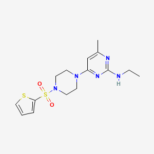 N-Ethyl-4-methyl-6-[4-(thiophene-2-sulfonyl)piperazin-1-YL]pyrimidin-2-amine