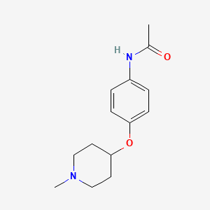 N-{4-[(1-methyl-4-piperidinyl)oxy]phenyl}acetamide