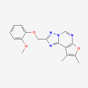 2-[(2-methoxyphenoxy)methyl]-8,9-dimethylfuro[3,2-e][1,2,4]triazolo[1,5-c]pyrimidine