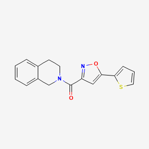 2-{[5-(2-thienyl)-3-isoxazolyl]carbonyl}-1,2,3,4-tetrahydroisoquinoline