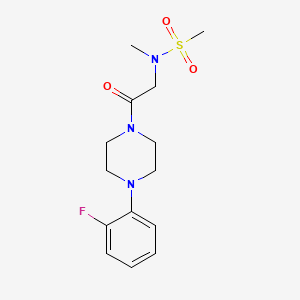 N-[2-[4-(2-fluorophenyl)piperazin-1-yl]-2-oxoethyl]-N-methylmethanesulfonamide